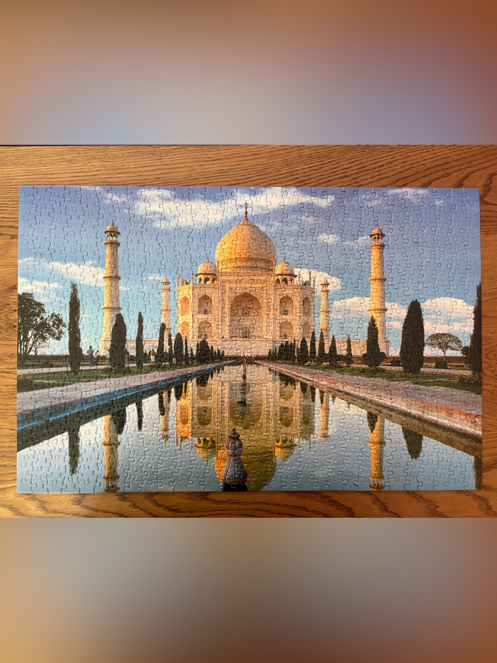 Taj Mahal at Sunrise 750 Piece Jigsaw Puzzle